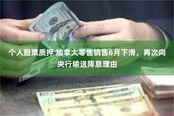 个人股票质押 加拿大零售销售6月下滑，再次向央行输送降息理由